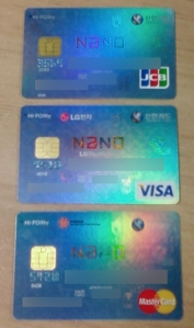 Shinhan Hi-Point Nano Card, Shinhan Hi-Point Nano LG Electronics Card, Shinhan Hi-Point Nano PIFF Card